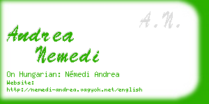 andrea nemedi business card