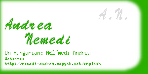 andrea nemedi business card